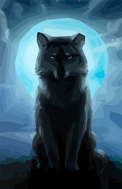 گرگ در تاریکی