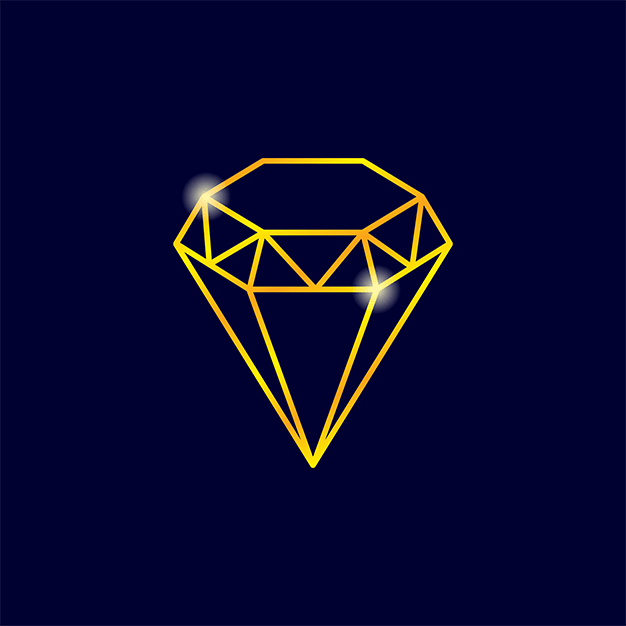 وکتور الماس طلایی 15