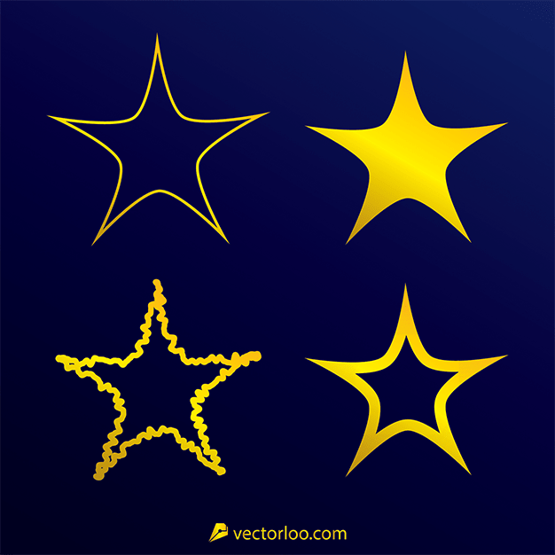 وکتور ستاره طلایی 13