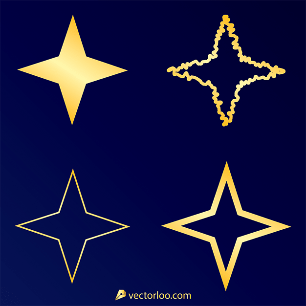 وکتور ستاره طلایی 16