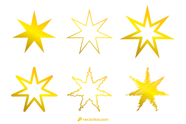 وکتور ستاره طلایی 18