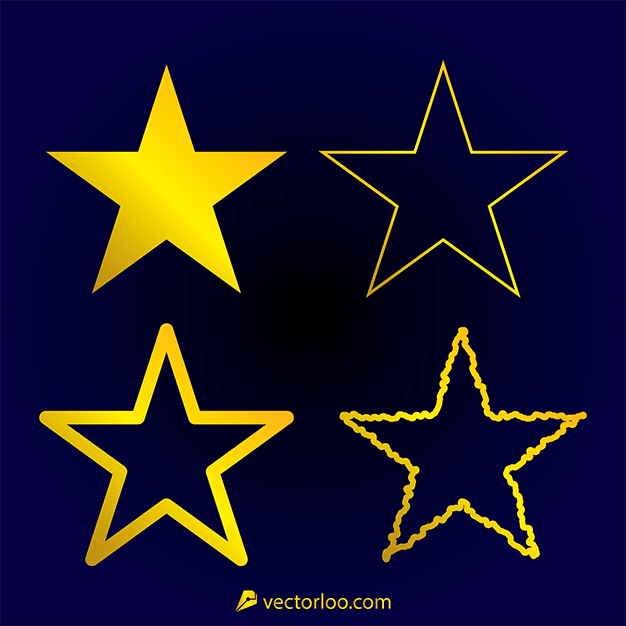 وکتور ستاره طلایی 8