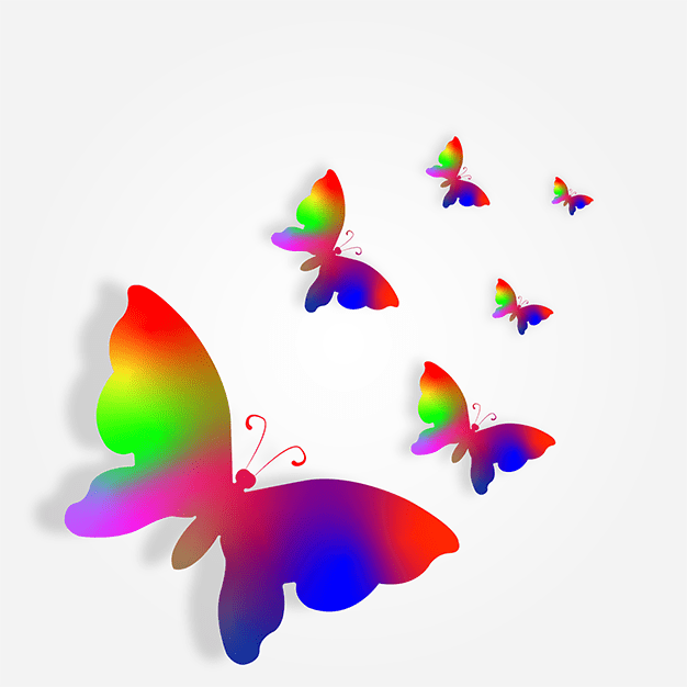 وکتور پروانه رنگی 54