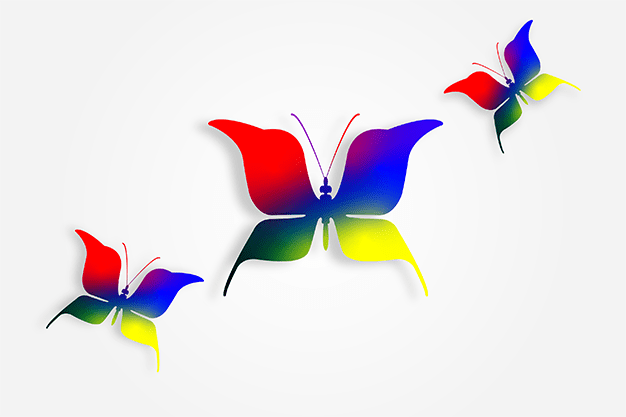 وکتور پروانه رنگی 57