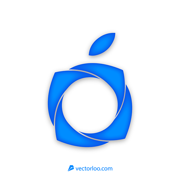 وکتور لوگو سه بعدی سیب آپ 1