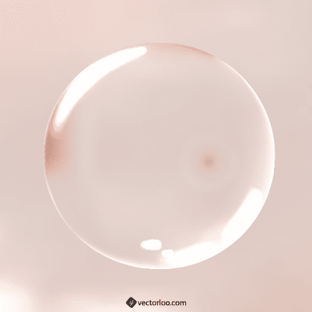 وکتور دایره حباب شفاف رایگان 1