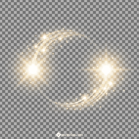 وکتور درخشان ستاره، دایره نور، رنگ طلایی رایگان 1