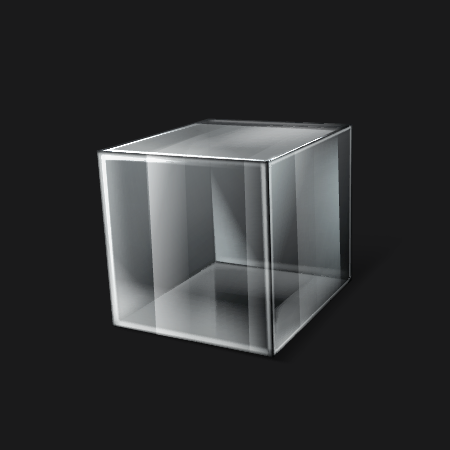 وکتور مکعب شیشه ای سه بعدی واقعی رایگان 1
