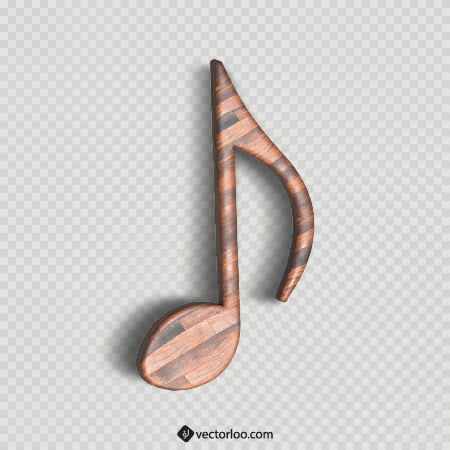 وکتور نوت موسیقی سه بعدی بافت چوب 4