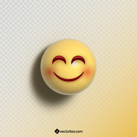وکتور اموجی لبخند سه بعدی 1