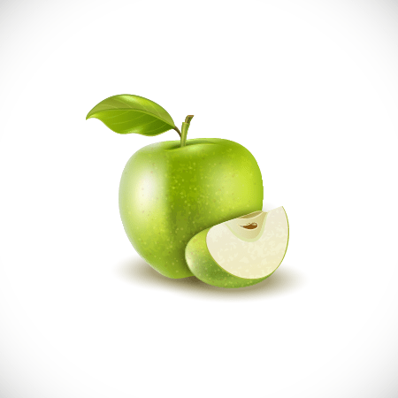 وکتور سیب سبز واقعی رایگان 1