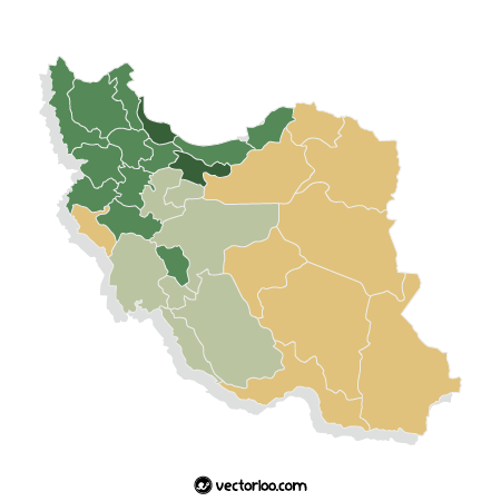 وکتور نقشه ایران رایگان 2