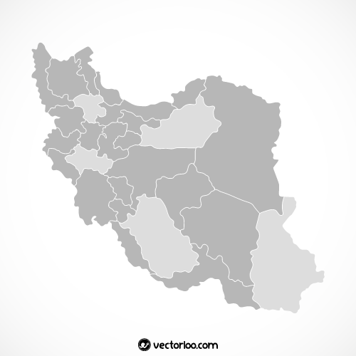 وکتور نقشه ایران رایگان 6
