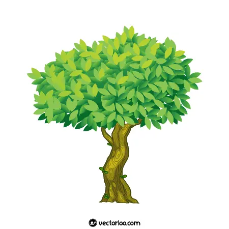 وکتور درخت کارتونی رایگان 1
