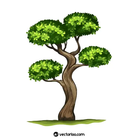 وکتور درخت کارتونی رایگان 15