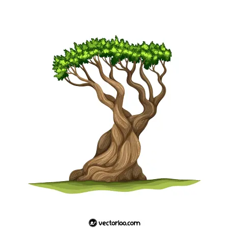 وکتور درخت کارتونی رایگان 16