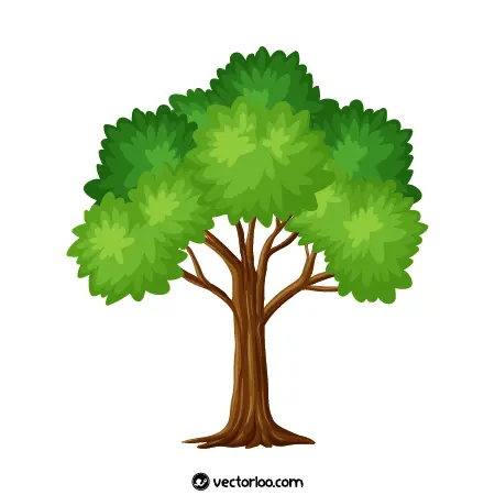 وکتور درخت کارتونی رایگان 19