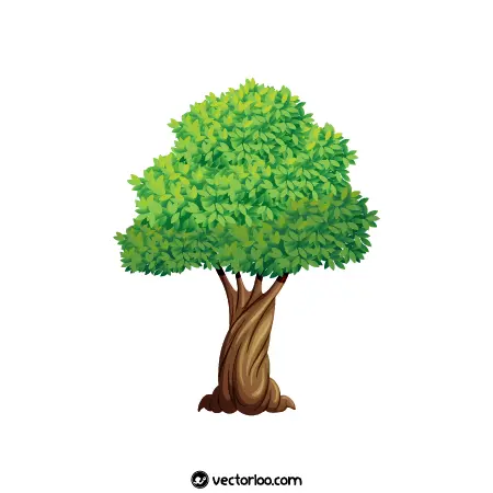 وکتور درخت کارتونی رایگان 3