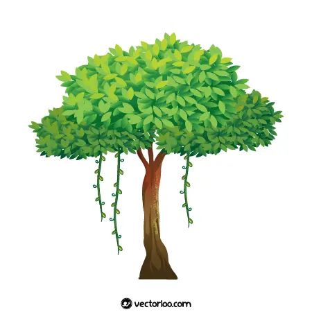 وکتور درخت کارتونی رایگان 7