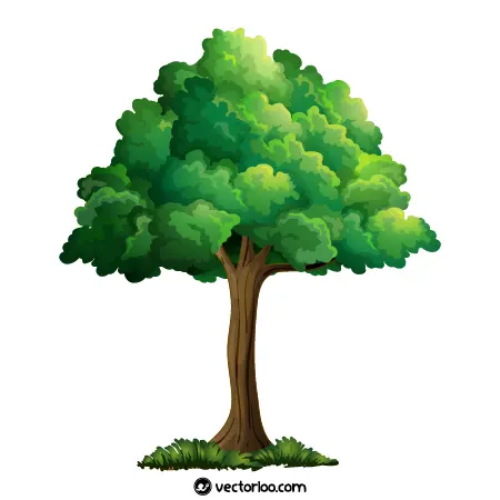 وکتور درخت کارتونی رایگان 9