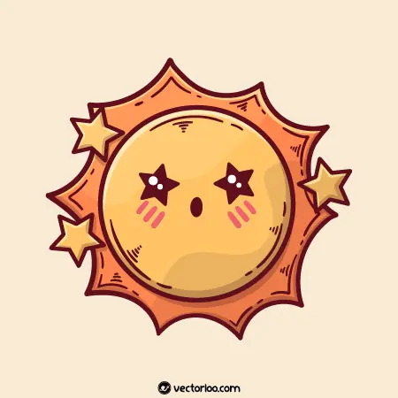 وکتور خورشید کارتونی رایگان 4