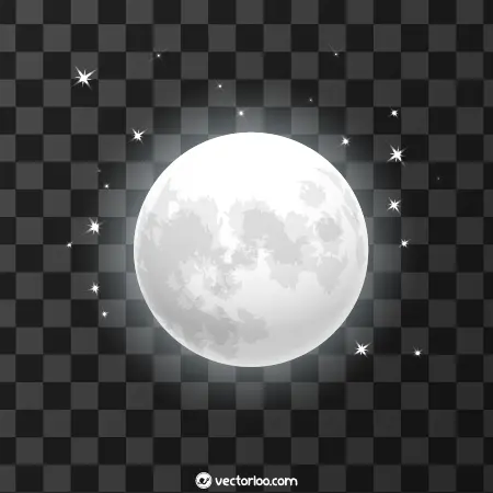 وکتور ماه واقعی رایگان 1