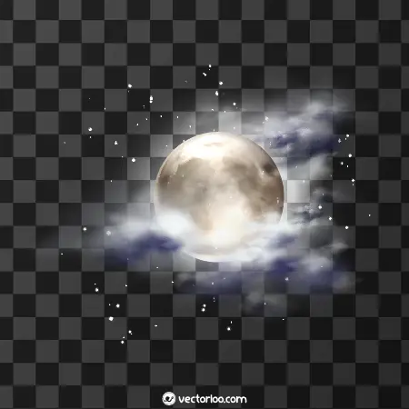 وکتور ماه واقعی رایگان 2