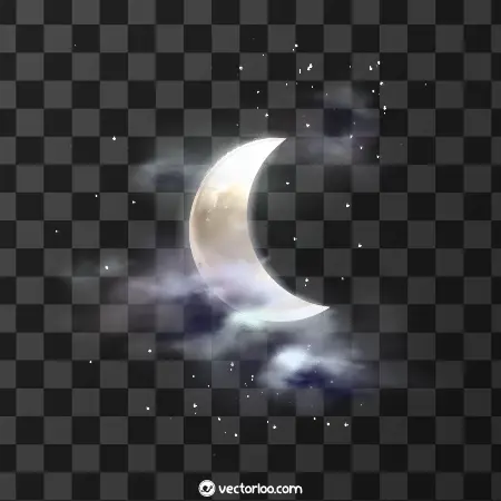 وکتور ماه واقعی رایگان 3