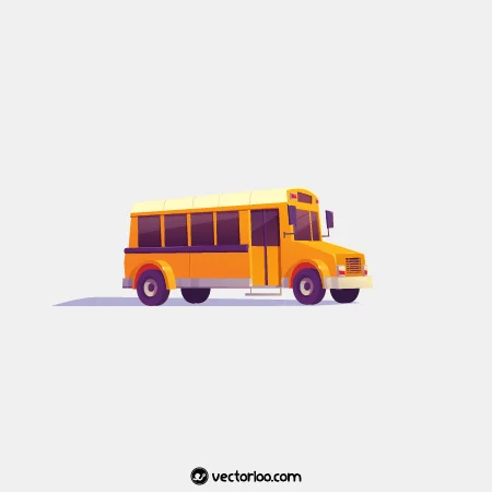 وکتور اتوبوس مدرسه کارتونی 7