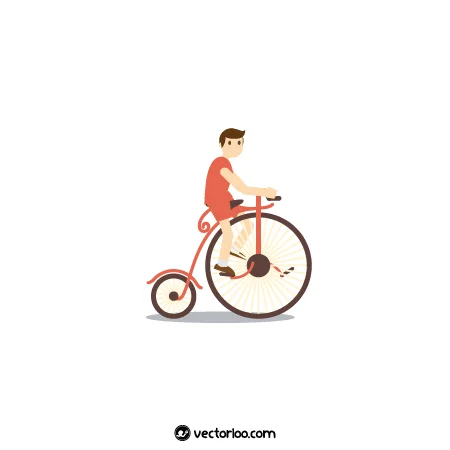 وکتور دوچرخه سوار کارتونی 3