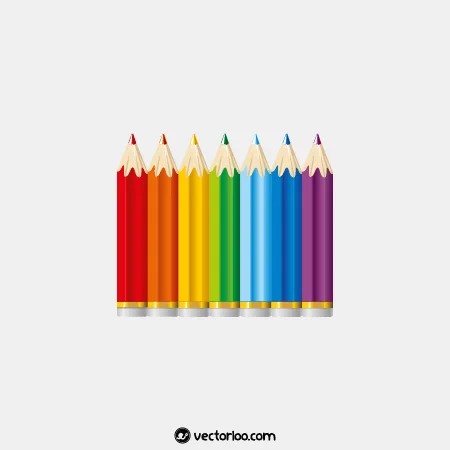 وکتور ست مداد رنگی 1