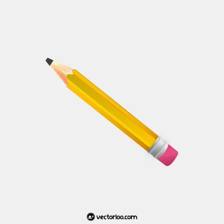 وکتور مداد واقعی زرد 1