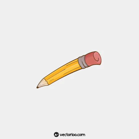 وکتور مداد کارتونی کج 1