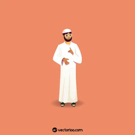 وکتور مرد با لباس عربی 1