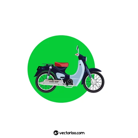 وکتور موتور سیکلت توسی کارتونی 1