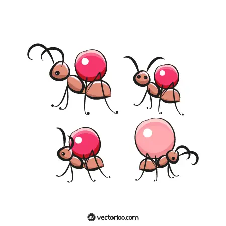 وکتور مورچه کارتونی 1