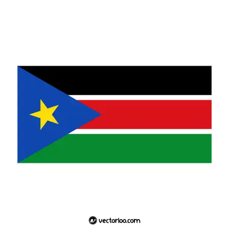 وکتور پرچم کشور سودان جنوبی 1