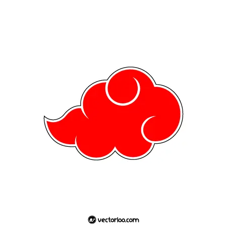 وکتور ابر قرمز کارتونی 1