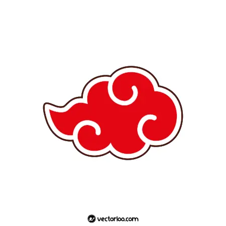 وکتور ابر قرمز کارتونی 2