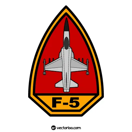 وکتور آرم بازوی خلبان هواپیمای نورثروپ اف-۵ نیروی هوایی ارتش 1