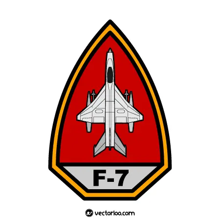 وکتور آرم بازوی خلبان هواپیمای چنگدو اف-۷ نیروی هوایی ارتش 2