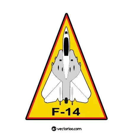 وکتور آرم بازوی خلبان هواپیمای گرومن اف-۱۴ تام‌کت نیروی هوایی ارتش 1