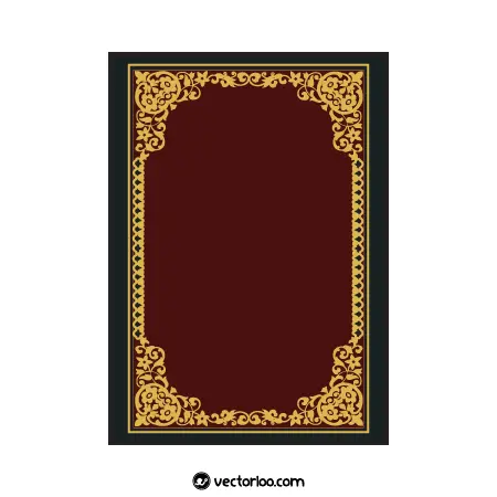 وکتور حاشیه مناسب برای جلد قرآن و کتاب مذهبی 1