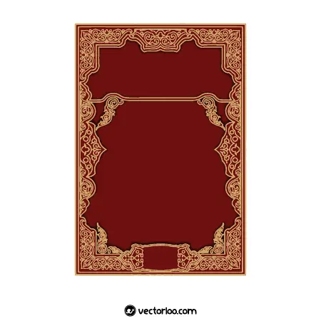 وکتور حاشیه و کادر مناسب برای جلد قران و کتاب اسلامی 2