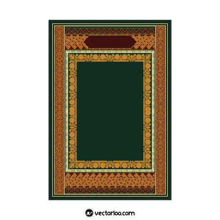 وکتور طرح و کاور حاشیه سنتی مذهبی مناسب جلد کتاب مذهبی 3