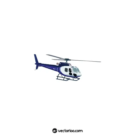 وکتور هلیکوپتر دو رنگ کارتونی 1
