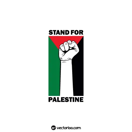 وکتور طرح ایستادگی برای فلسطین 1