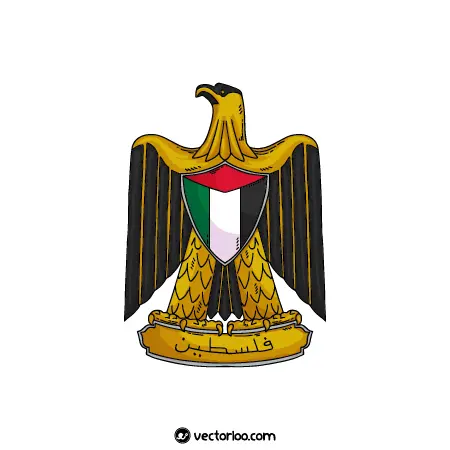وکتور نشان ملی پرچم فلسطین 1