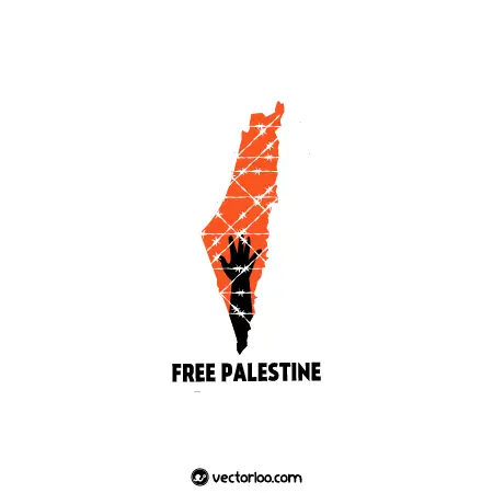 وکتور نقشه فلسطین طرح آزادی 1
