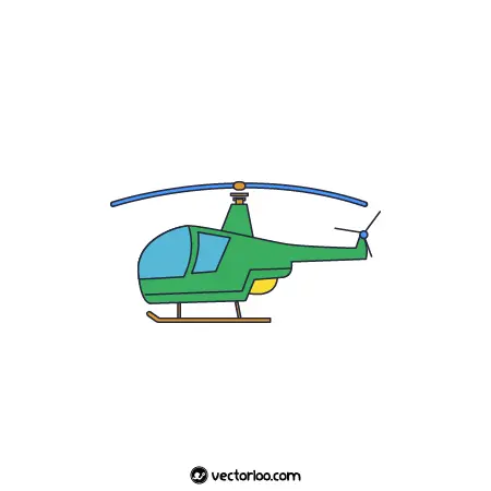 وکتور هلیکوپتر کودکانه کارتونی 1